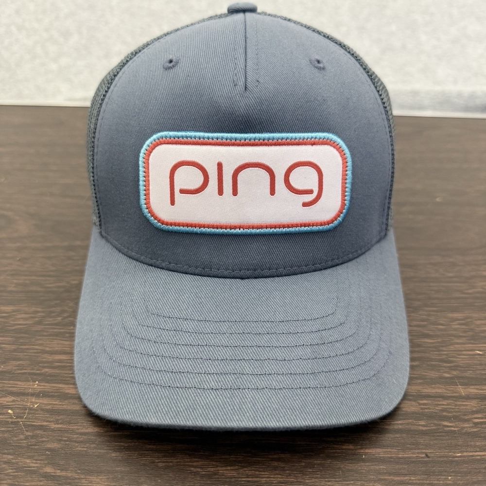 Ping Hat Cap Snapback Ladies Gray Mesh Golf Adjustable Golf 110 One Ten FlexFit‎